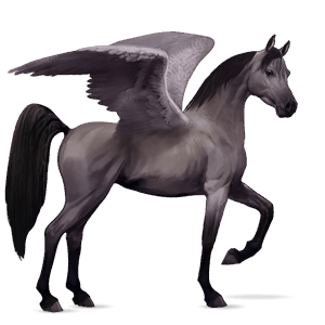 riding pegasus thoroughbred flaxen chestnut 