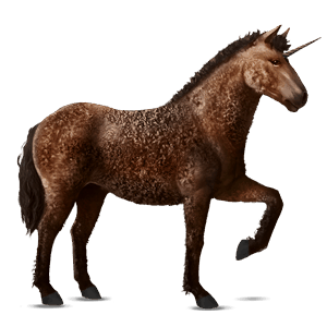 riding unicorn curly chestnut