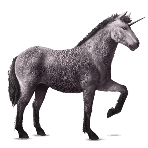 riding unicorn barb mouse grey