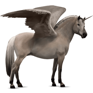 winged unicorn pony  black tobiano