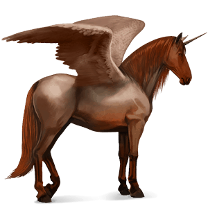 winged riding unicorn purebred spanish horse dapple grey