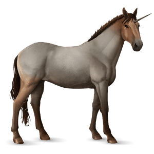 riding unicorn mouse grey tobiano