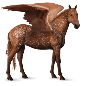 riding pegasus thoroughbred dapple grey