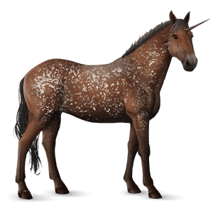 riding unicorn chestnut overo