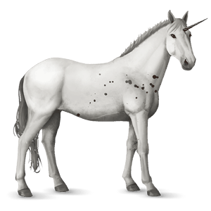 riding unicorn light grey