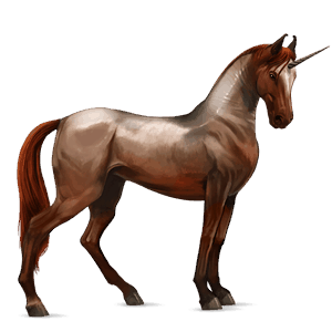 riding unicorn holsteiner flaxen chestnut 
