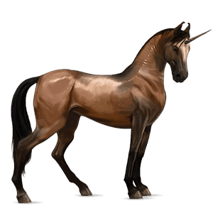 riding unicorn holsteiner light grey