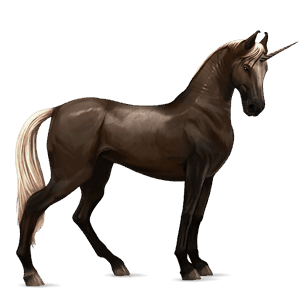 riding unicorn hanoverian dark bay