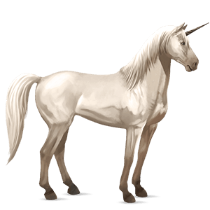 riding unicorn light grey