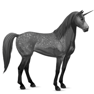 riding unicorn mustang dapple grey