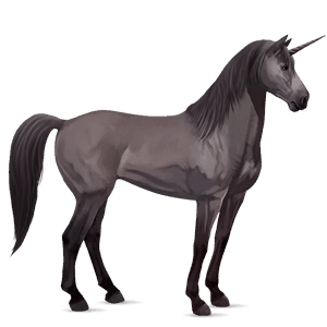 riding unicorn barb mouse grey