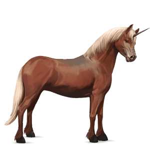 unicorn pony connemara flaxen chestnut 