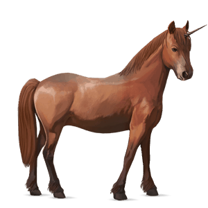 unicorn pony chestnut