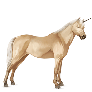 unicorn pony light grey