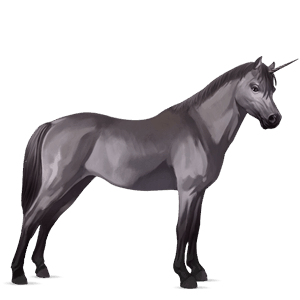 unicorn pony mouse grey