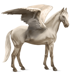 riding pegasus tennessee walker cremello