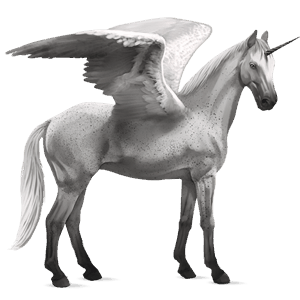 winged riding unicorn akhal-teke palomino