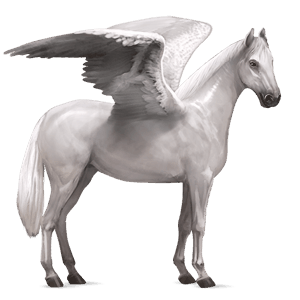 riding pegasus tennessee walker light grey