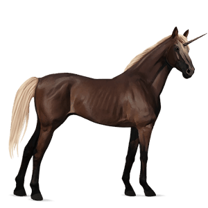 riding unicorn thoroughbred dapple grey