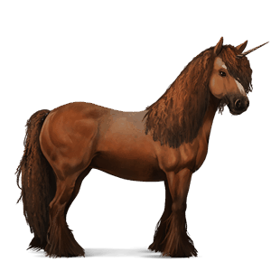riding unicorn appaloosa chestnut spotted blanket 