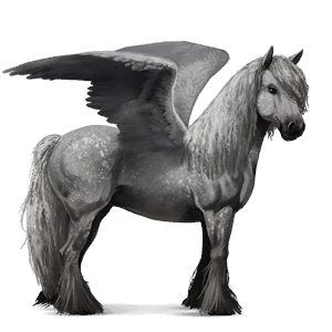 riding pegasus tennessee walker dapple grey