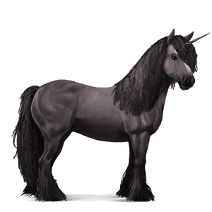 riding unicorn light grey
