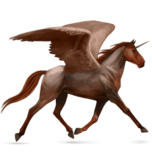 winged riding unicorn tennessee walker dun