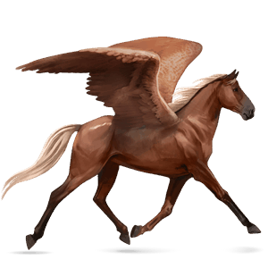 riding pegasus thoroughbred light grey