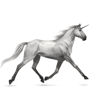 riding unicorn tennessee walker light grey