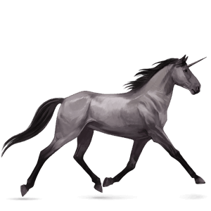 riding unicorn tennessee walker light grey