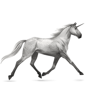 riding unicorn tennessee walker light grey