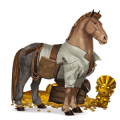 pony shetland light grey