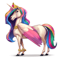 riding unicorn holsteiner dapple grey