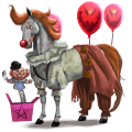 riding unicorn chestnut