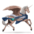 riding unicorn palomino