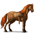 riding horse thoroughbred flaxen chestnut 