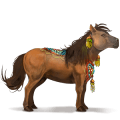 riding horse flaxen liver chestnut 