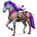 divine horse street art