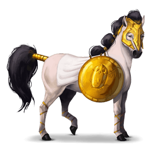 riding horse thoroughbred light grey